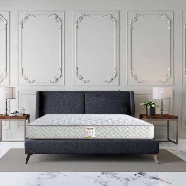 Homedius Flexi Bonel Yaylı Ortopedik Çift Kişilik Yatak Beyaz 160x200