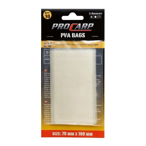 Cormoran Pro Carp PVA BAGS 11-05501 Suda Çözülebilir Çanta 70 mm x 100 mm - 2