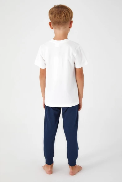 Roly Poly 3041 Venice Beach Erkek Çocuk Kısa Kol Pijama Takım - 11