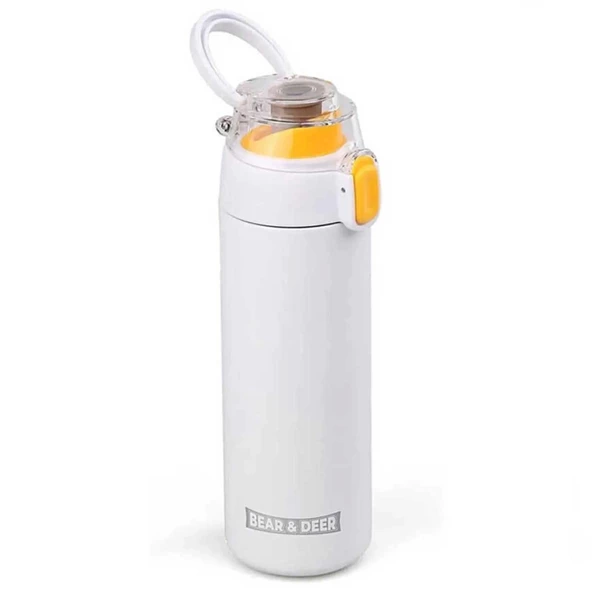 NessiWorld Bear&DeerŞeffafKapakÇelikMatara450ml0033 - 3