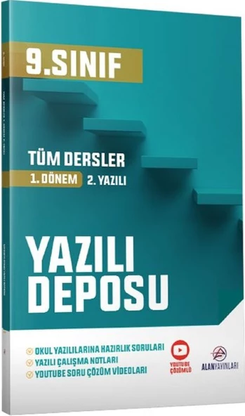 9. Sınıf Tüm Dersler Yazılı Deposu 1. Dönem 2. Yazılı Alan Yayınları