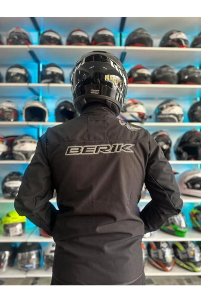 BERİK Berik Force Rüzgar Geçirmez Suya Dayanıklı Softshell Mont Siyah - 5