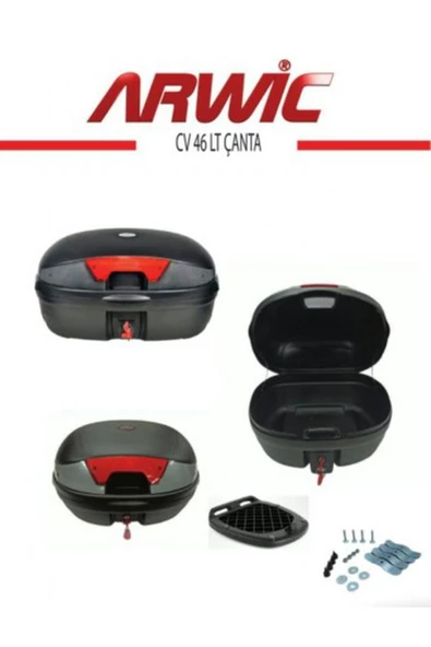 ARWIC 46LT MOTOSİKLET ÇANTA SİYAH ürün görseli 1