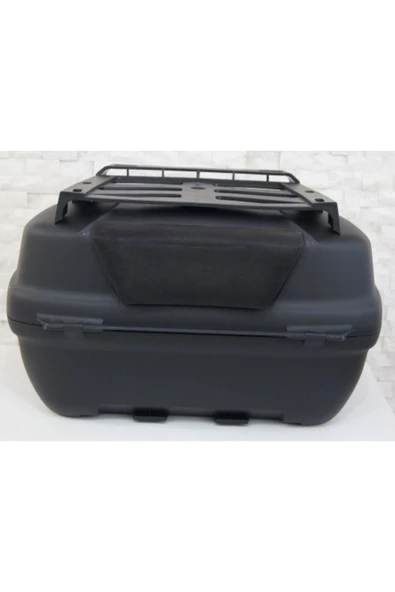 Maxem  Sl-45 Motosiklet Arka Çanta Topcase Siyah Kırmızı Camlı Full - 4