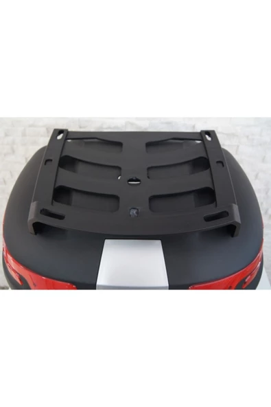 Maxem  Sl-45 Motosiklet Arka Çanta Topcase Siyah Kırmızı Camlı Full - 6