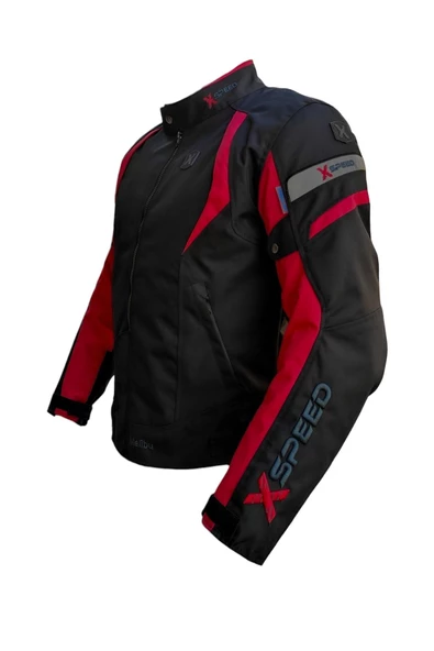 Xspeed Malibu 4 Mevsimlik Korumalı Motosiklet Montu Yeni Sezon Kırmızı
