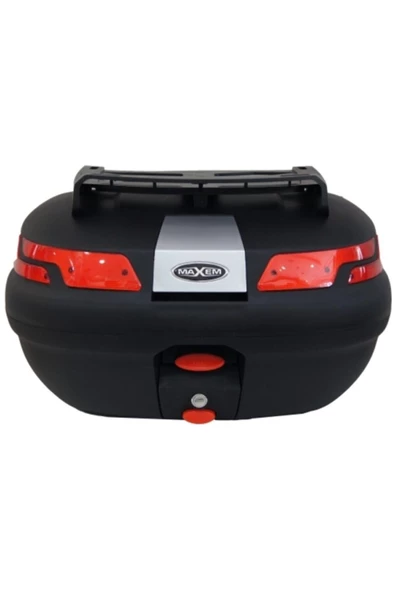 Maxem  Sl-45 Motosiklet Arka Çanta Siyah Bagajlı