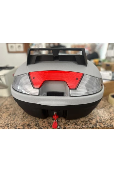 pekars  Nardo Gri 46 Litre Kargo tipi  Motosiklet Arka Çantası - Resim 6