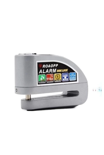 MOTOSARP  Alarmlı Motosiklet Disk Kilidi Gri Çelik ürün görseli 1