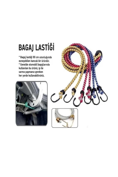 pekars Kancalı Motosiklet Çanta Bagaj Lastiği 2 Adet