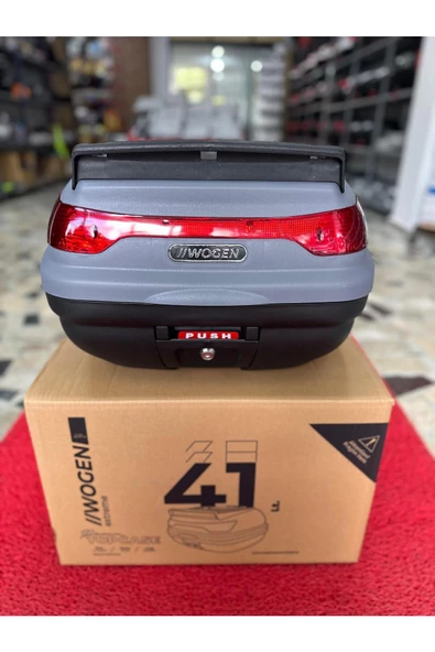 pekars  41 Litre Wogen Nardo Gri Motosiklet Arka Çanta - Resim 2