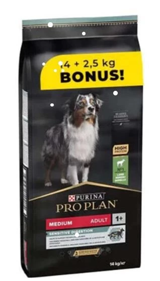 Pro Plan Adult Sensitive Kuzu Etli Yetişkin Köpek Maması 14 Kg (+2.5 Kg Hediyeli)