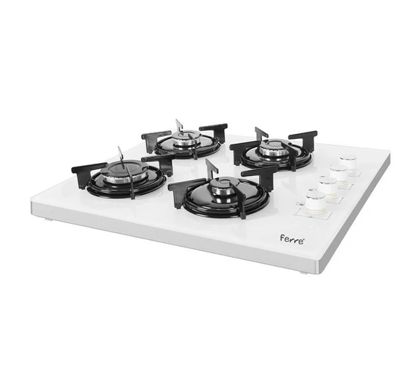 FERRE 2240 CE BEYAZ CAM SETÜSTÜ OCAK (EMAYE IZGARA)