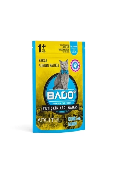 Bado Yetişkin 85 gr Kedi Yaş Mama Somon* 24 ADET