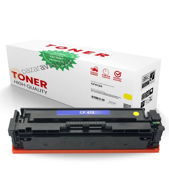 HP CF412A Sarı Muadil Toner /WB/412A/M452dn/M452nw/M377dw