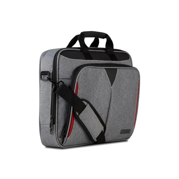 Classone Taranto Serisi VP3404 14 inch WTXpro Su Geçirmez Kumaş Laptop El Çantası -Gri - 5