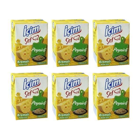 İçim Şef Krema Peynirli 200 Ml x 6 Adet - 1