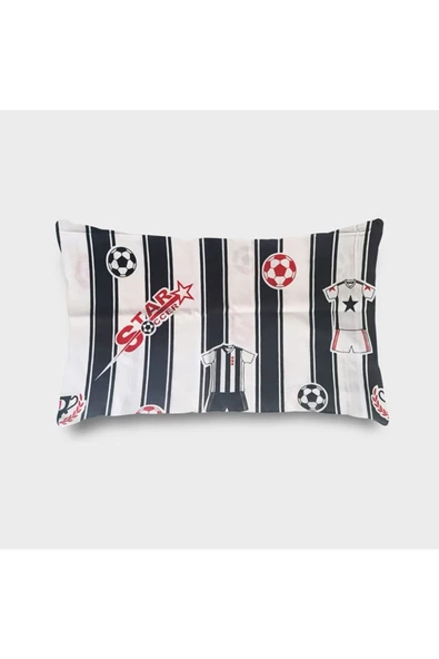 Taraftar Yastık Kılıfı 2 Adet Beşiktaş Desenli