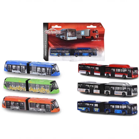 NessiWorld Majorette Transporter Toplu Taşıma Aracı Metal Model 212053303 - 2
