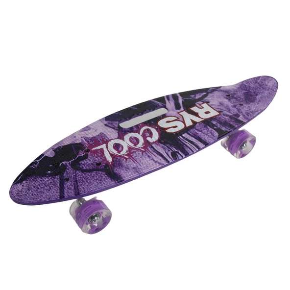 Nessiworld Desenli Orta Boy Işıklı Kaykay 60 cm - 8