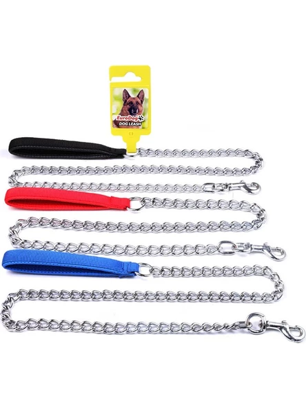 Eurodog Yumuşak Saplı Zincir El Tasma 3,5 mm 120 cm