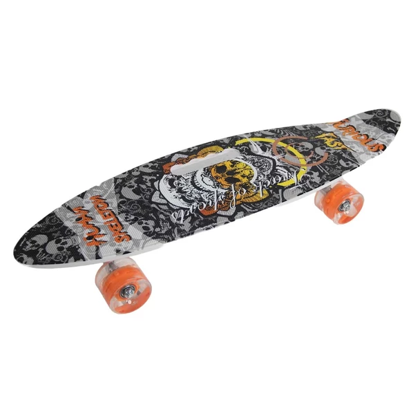 Nessiworld Desenli Orta Boy Işıklı Kaykay 60 cm - 4