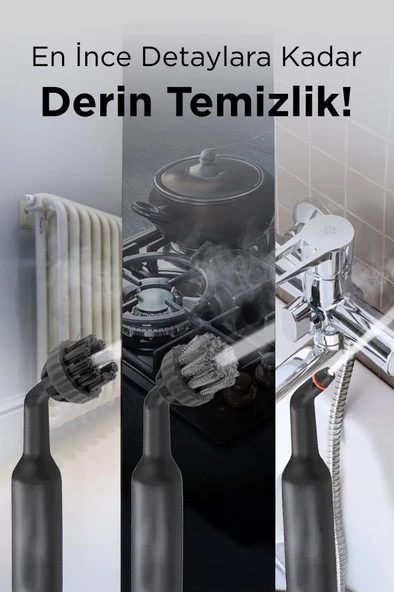 Torima CB902A - CB08C Paket Buharlı Temizleyiciler Ek Aparatlı Çok Amaçlı Ev Zemin, Araba Temizleme - 7