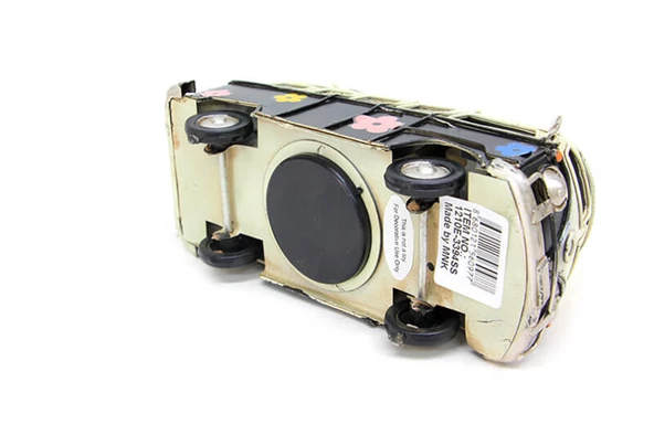 Dekoratif Metal Minibüs Çerçeveli Ve Kumbaralı 1210E-3394Ss-M126 - 4