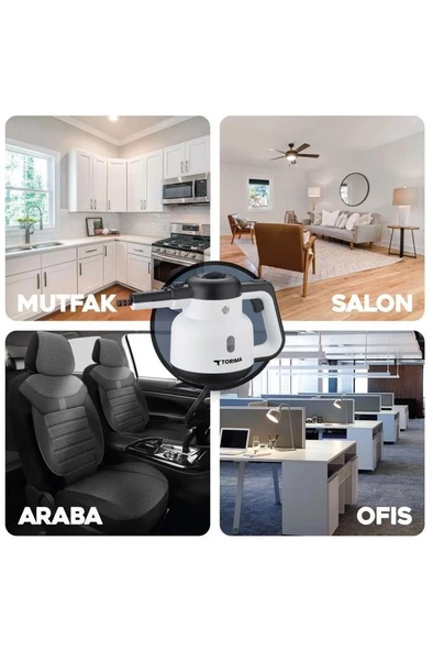 Torima CB902A - CB08C Paket Buharlı Temizleyiciler Ek Aparatlı Çok Amaçlı Ev Zemin, Araba Temizleme - 6