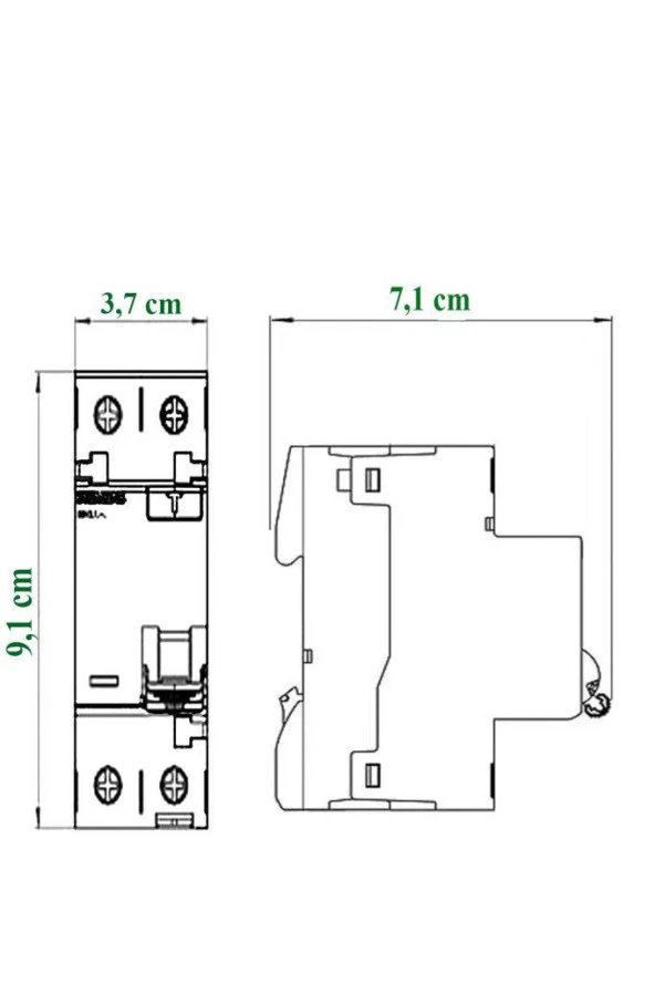 Siemens 5SV3614-6 1*40A 300 mA Kaçak Akım Koruma Rölesi - 2