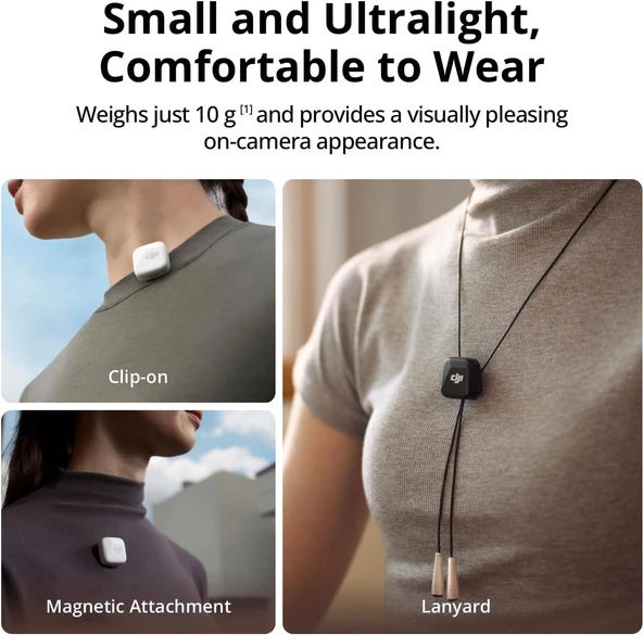 DJI Mic Mini Transmitter (Infinity Black) - Resim 5