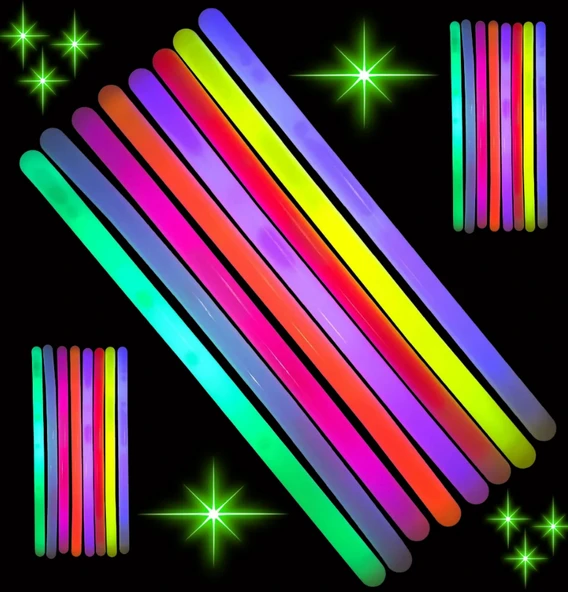 Nessiworld Karanlıkta Parlayan Fosforlu Glow  Kalın Çubuk 30 cm 1 Adet - 3