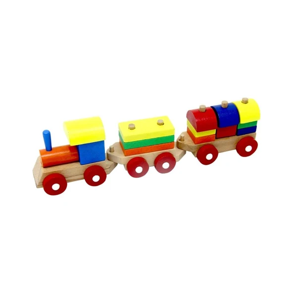 Nessiworld PlayWood Eğitici Ahşap Bloklu Bultak Tren 351 - 5