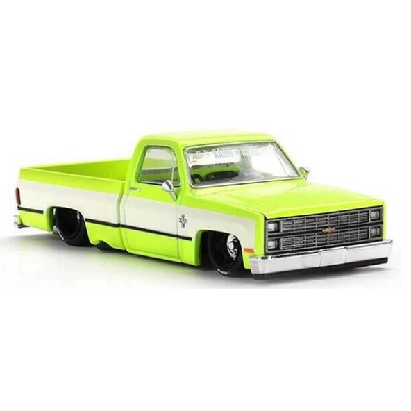 Nessiworld  Mini GT 1/64 Chevrolet Silverado KAIDO Flo Yellow V1 - Resim 5