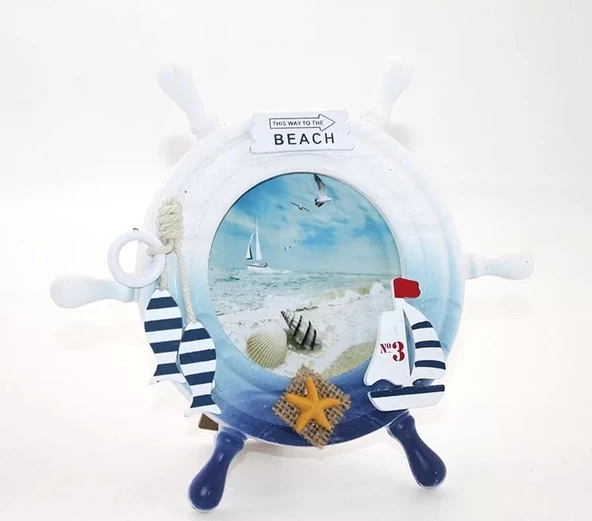 Ahşap Marin Dümenli Çerceve Alk2469 ürün görseli