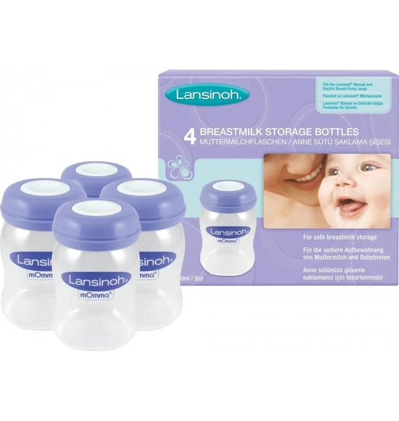 Nessiworld    Anne Sütü Saklama Kabı 4Lü - 8