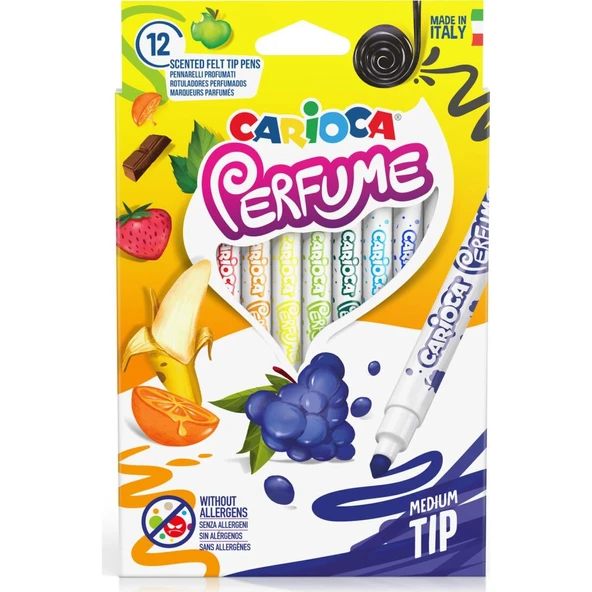 Nessiworld  Carioca Kokulu Keçeli Boya Kalemi 12'Li - Resim 6