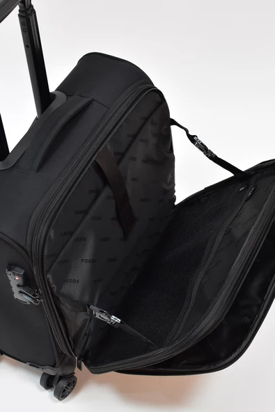 Fossil Macbook Air - Macbook Pro 15.6&16 İnç Uyumlu Laptop Bölmeli Kabin Boy Pilot Valiz Siyah FSL031 - 5