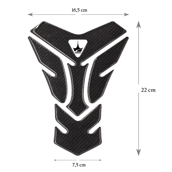 Grippatch Triumph Motosikletler ile Uyumlu Universal 6D Karbon Tank Pad GC06 - 2