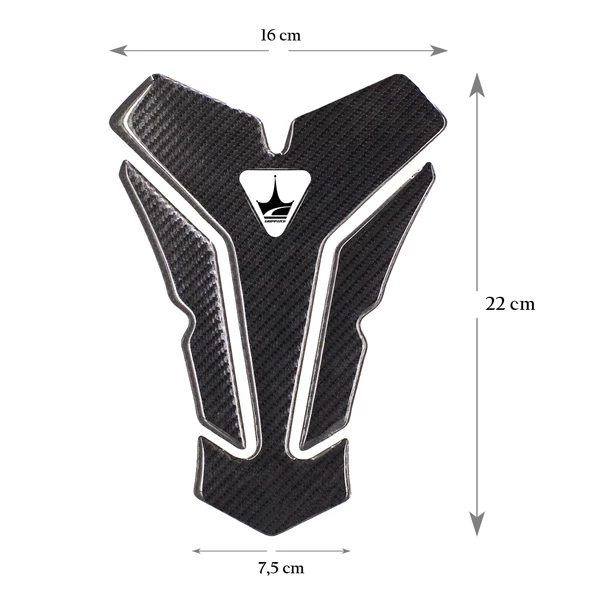Grippatch Triumph Motosikletler ile Uyumlu Universal 6D Karbon Tank Pad GC09 - Resim 2