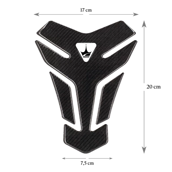 Grippatch Triumph Motosikletler ile Uyumlu Universal 6D Karbon Tank Pad GC01 - 2