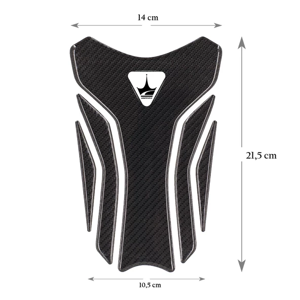 Grippatch Triumph Motosikletler ile Uyumlu Universal 6D Karbon Tank Pad GC07 - Resim 2
