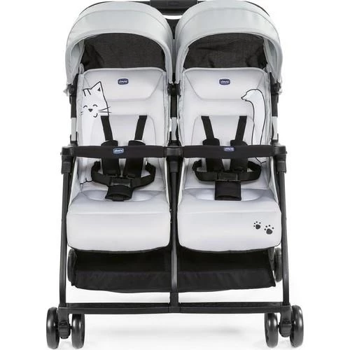 NessiWorld Ohlala Twin İkiz Bebek Arabası Silver - 4