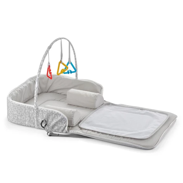 Nessiworld BabyJem Babynest Çanta 771 Gri Kare