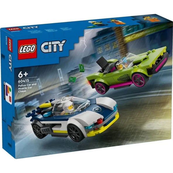 Nessiworld LEGO Police Car and Muscle Car Chase - Resim 3