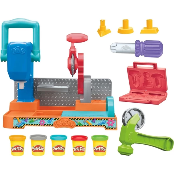 Nessiworld  Play-Doh Stamp n Saw Tool Bench - Resim 2