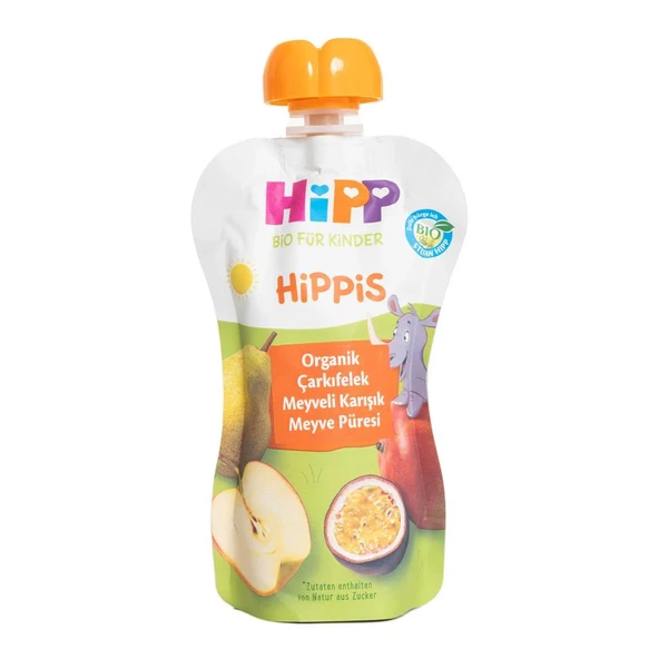 Nessiworld Hipp Organik Çarkıfelek Meyveli Karışık Meyve Püresi 100 Gr - 4