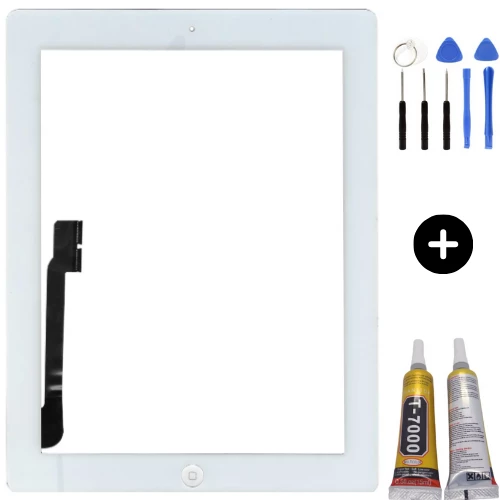iPad 4.Nesil A1458-A1459-A1460 Uyumlu A Kalite Home Tuşlu Dokunmatik Beyaz + Montaj Seti