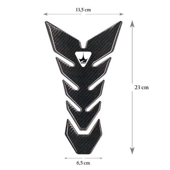 Grippatch Triumph Motosikletler ile Uyumlu Universal 6D Karbon Tank Pad GC05 - 2