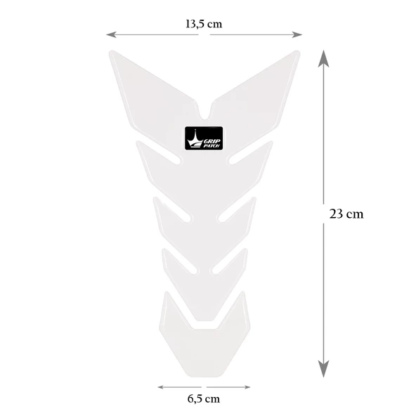Grippatch Aprilla, KTM, Kawasaki, Suzuki ile Uyumlu Universal Şeffaf Tank Pad GT05 - 2